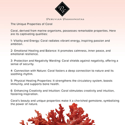 The Unique Properties of Coral | Coral Jewelry Properties | Peruvian Fashionistas