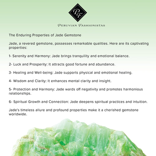 Jade & Blue Agate Sterling Silver Bracelet