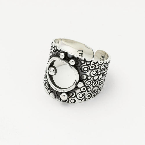 Sterling Silver Peruvian Wide Ring - Made in Peru