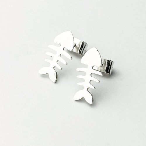 Fish Bones Sterling Silver Earrings - Made in Peru