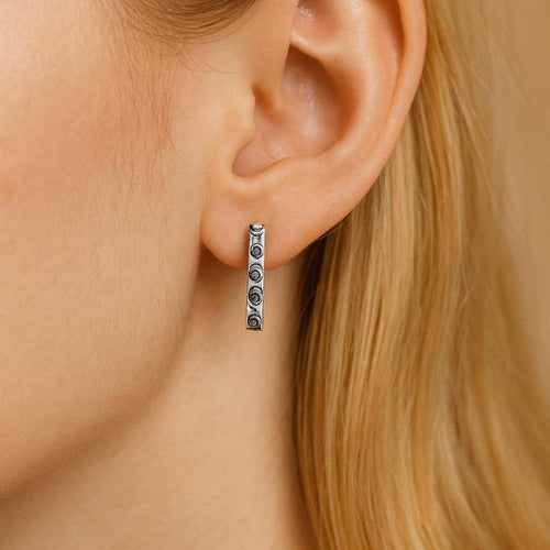 Handmade in Peru - 950 Sterling Silver U-Shaped Stud Earrings