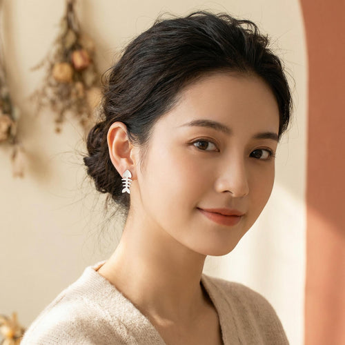Handcrafted in Peru - 950 Fine Silver, Fish Bone Earrings: Peruvian Jewelry
