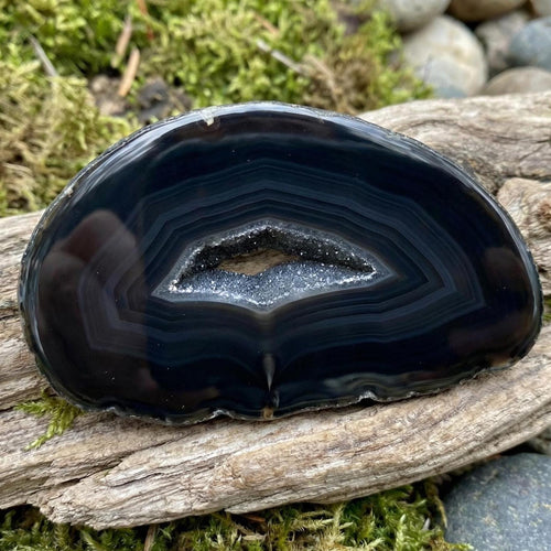 Handcrafted in Peru - 950 Fine Sterling Silver and Black Agate Bracelet - Peruvian Jewelry