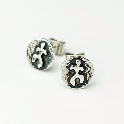 950 Fine Sterling Silver, Handcrafted Earrings: Peruvian Oxidized Jewelry