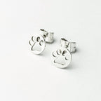 Handcrafted in Peru: 950 Fine Sterling Silver, Paw Print Earrings, Peruvian Jewelry