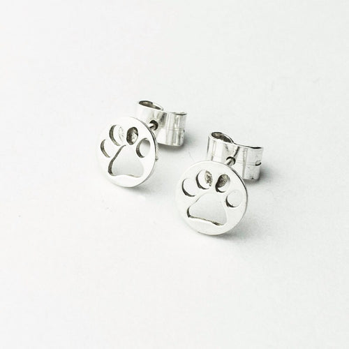Handcrafted in Peru: 950 Fine Sterling Silver, Paw Print Earrings, Peruvian Jewelry