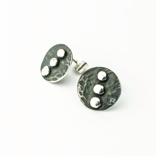 950 Fine Silver, Oxidized Earrings, Handcrafted in Peru: Peruvian Jewelry