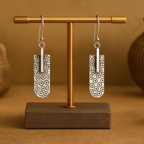Handcrafted in Peru - 950 Fine Sterling Silver, Dangle Earrings: Peruvian Jewelry