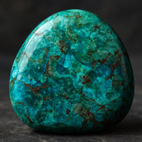Handcrafted in Peru- 950 Fine Silver & Chrysocolla Round Artisan Earrings