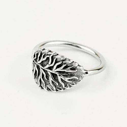 Leaf of Life Sterling Silver Ring - Made in Peru