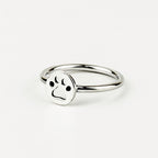 Paw Print Sterling Silver Ring - Made in Peru