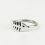 Fish Bones Sterling Silver Ring - Made in Peru