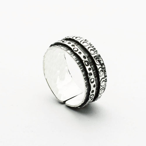 Abstract Sterling Silver Ring - Made in Peru