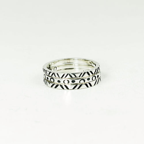 Geometric Sterling Silver Ring - Made in Peru