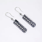 Abstract Sterling Silver Dangle Earrings - Made in Peru