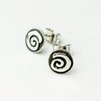 Swirl Sterling Silver Earrings - Made in Peru