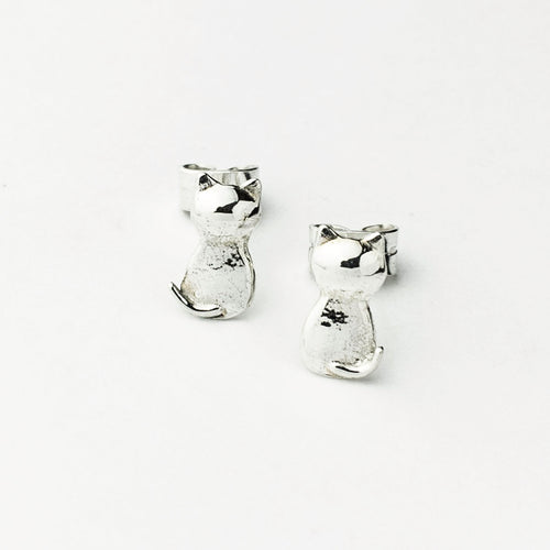 Pretty Kitty Sterling Silver Earrings - Made in Peru