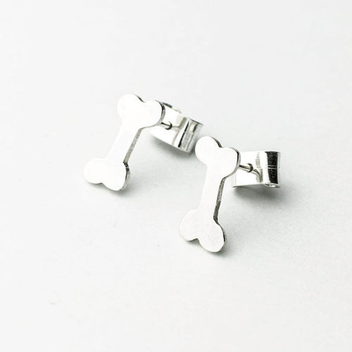 Dog Bone Sterling Silver Earrings - Made in Peru