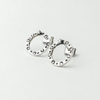 Circular Sterling Silver Earrings - Made in Peru