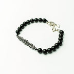 Black Agate Love Flower Bracelet - Made in Peru