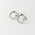 950 FINE Sterling Silver Hoop Earrings, Handcrafted Peruvian Artisan Jewelry