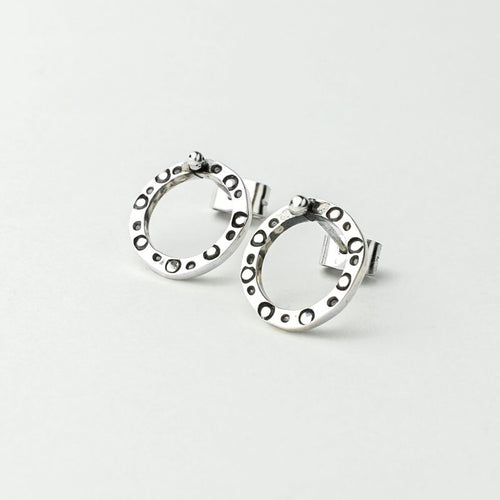 950 FINE Sterling Silver Hoop Earrings, Handcrafted Peruvian Artisan Jewelry
