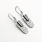 Handcrafted in Peru - 950 Fine Sterling Silver, Dangle Earrings: Peruvian Jewelry