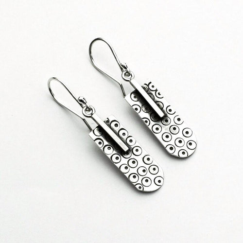 Handcrafted in Peru - 950 Fine Sterling Silver, Dangle Earrings: Peruvian Jewelry