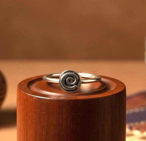 Handcrafted in Peru, 950 Fine Sterling Silver Spiral Ring: Peruvian Artisan Jewelry