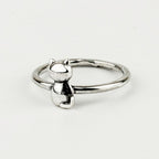 Handcrafted in Peru: 950 Fine Sterling Silver Cat Ring, Peruvian Artisan Jewelry