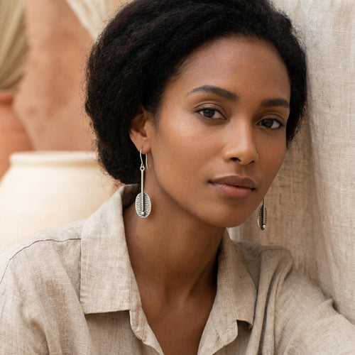 Handcrafted in Peru - 950 Fine Silver, Dangle Earrings: Peruvian Artisan Jewelry