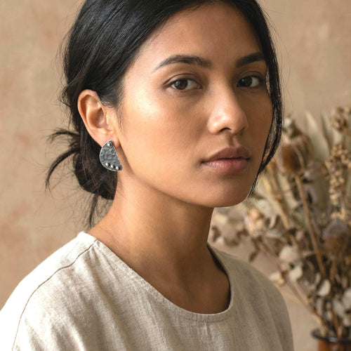 950 Sterling Silver Oxidized Earrings: Handcrafted in Peru - Peruvian Artisan Jewelry