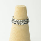 Handcrafted in Peru: 950 Fine Sterling Silver Tri Band Ring, Peruvian Jewelry