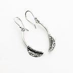 950 Fine Silver, Dangle Earrings, Handcrafted in Peru