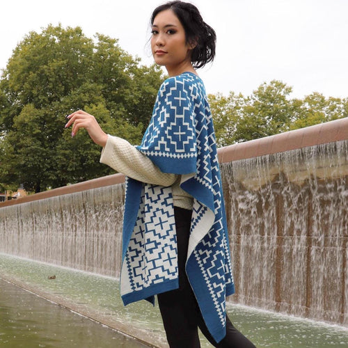 Poncho Crosses - Baby Alpaca - Made in Peru