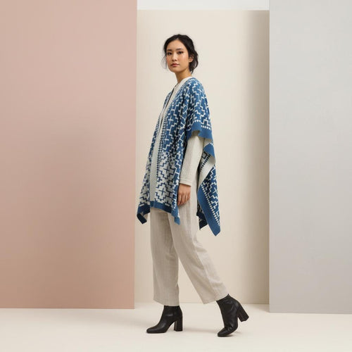 Poncho Crosses - Baby Alpaca - Made in Peru