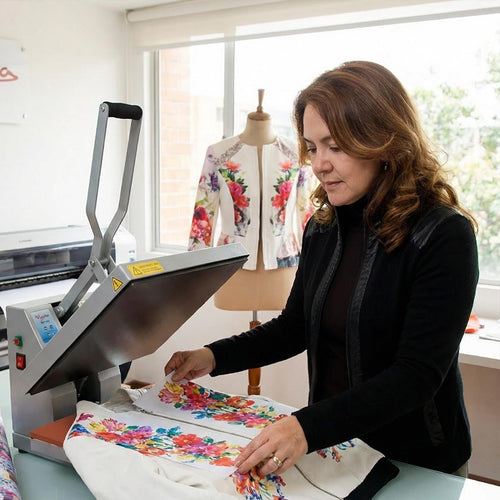 Limited Edition Sunset Petals Floral Jacket Set – Lined Bomber with Gloves, Made in Peru